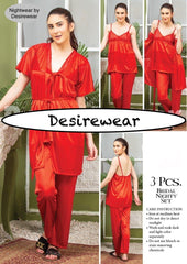Silk Night Wear (3pcs)