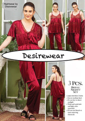 Silk Night Wear (3pcs)