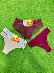 Pack of 3 Fancy Panties (women Underwear). Buy 3 and Get 1 FREE